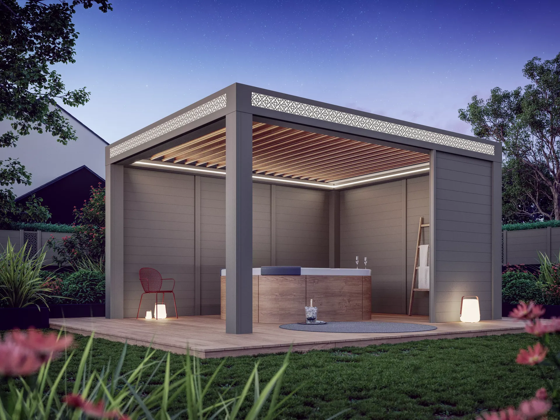 Pergolas Poppy & Lily – vue détail
